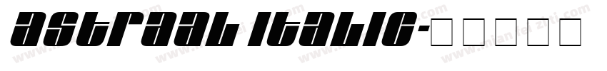 Astraal Italic字体转换